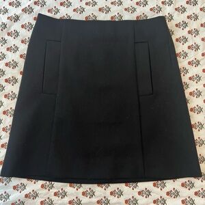 COS Black Wool Blend Mini Skirt